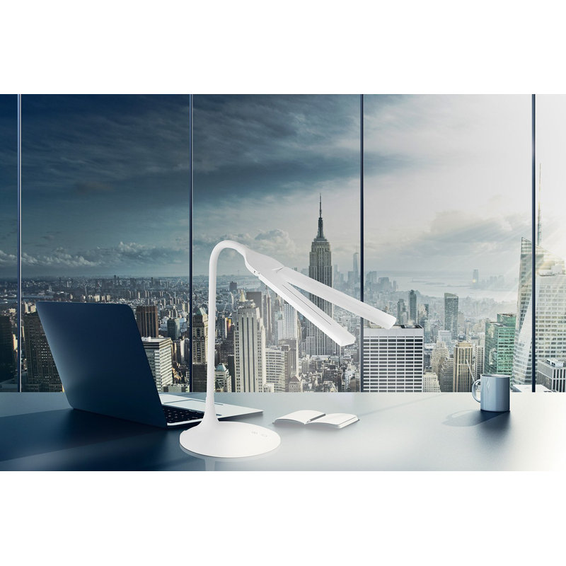 MountIt! Flexlight Adjustable Rechargeable LED Desk Lamp with